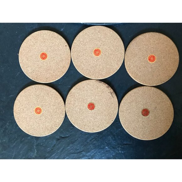 Vtg 1980's Pimpernel Set Of 6 Round Placemats & Coasters With One Trivet - Picture 6 of 10